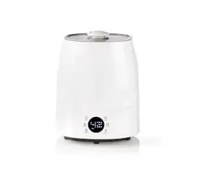 Nedis Zvlhčovač vzduchu bielo-šedá / 110 W / S chladnou a teplou hmlou / 5.5 l / Vlhkomer / Časovač 