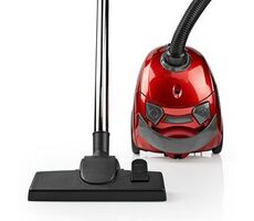 Nedis VCBG100RD červená / Vreckový vysávač / 700 W / 1.5 l / Kombinovaná kefa / akčný rádius: 7 m 