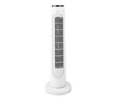 Nedis Stĺpový ventilátor biela / 3 rýchlosti / Rotácia / 50 W / Diaľkové ovládanie 