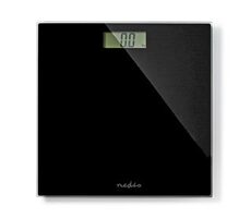 Nedis Osobná váha čierna / Digitálna / Tvrdené Sklo / nosnosť: 150 kg