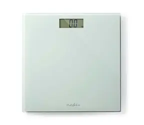 Nedis Osobná váha biela / Digitálne / Tvrdené sklo / nosnosť: 150 kg