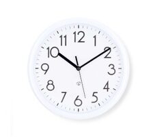 Nedis Nástenné hodiny biela / Priemer: 220 mm / Plast 