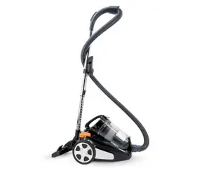Nedis VCBS250GY čierna / Bezvreckový vysávač / 700 W / 76 dB / 3 l / Akčný rádius: 8.50 m / HEPA filt