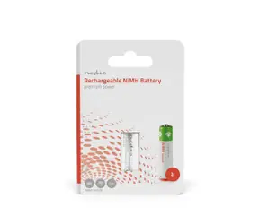 Nedis Dobíjacia Ni-MH batéria AAA 2 ks / 1.2 V DC / 700 mAh / Prednabité  