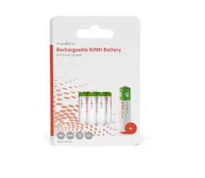 Nedis Dobíjacia Ni-MH batéria AAA 4 ks / 1.2 V DC / 700 mAh / Prednabité 