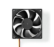 Nedis DCFAN9225BK čierna / Ventilátor / DC / 92 mm / 3-Pin / 26.7 dBA 