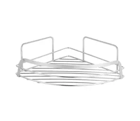 MSV RILEY nástenná rohová polička do sprchy chrómovaná 22.8 cm