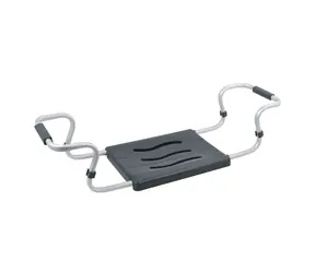 MSV sedátko do vane nastaviteľné šedé / oceľ / 50-70 cm / do 120 kg