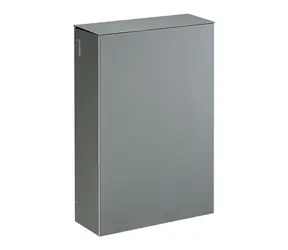Rossignol Stella 51349 metalovo šedý / Nástenný kôš s vekom / 20 L
