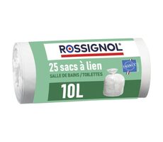 Rossignol Bagy 99136 biele / Vrecká do koša 10 L / balenie 25 ks / 15 µm