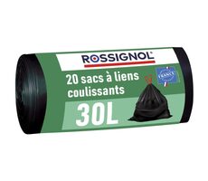 Rossignol Bagy 99138 čierne / Vrecká do koša 30 L / balenie 20 ks / 23 µm