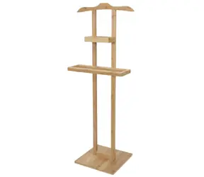 Compactor Bamboo - Bambusový stojan na oblečenie s odkladacou plochou / 44.5 x 32 x 115 cm