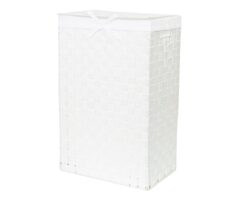 Compactor Stan Kôš na bielizeň s vekom 55 L biely / 25 x 38 x 60 cm