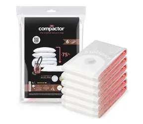 Compactor Bag Aspispace L 120 litrov / Sada 6 ks vákuových úložných vriec / 80 x 100 cm