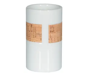 Spirella TUBE Nature kelímok na kefky biely porcelán
