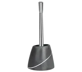 Spirella ETNA WC kefa so šedou polyresinovou nádobou