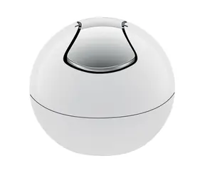 Spirella BOWL mini výklopný odpadkový kôš 1 L biely