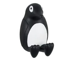 Spirella PINGU detský háčik tučniak čierny-biely / polyresin / samolepiaci / 40 x 65 mm