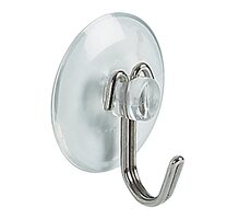 Spirella SUCTION HOOK háčik s prísavkou priehľadný / PVC / nerez oceľ / priemer 36 mm