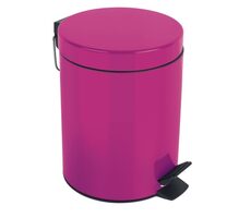 Spirella SYDNEY pedálový odpadkový kôš 3 L tmavo ružová / oceľ