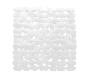 Protišmyková sprchová podložka Spirella MARATHON biela / PVC / 54 x 54 cm