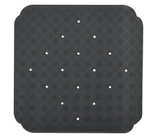 Spirella RUBY protišmyková podložka do sprchy tmavo šedá / prírodný kaučuk / 53 x 53 cm