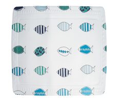 Spirella SANTORINI protišmyková podložka do sprchy motív rybičky / PVC / 55 x 55 cm