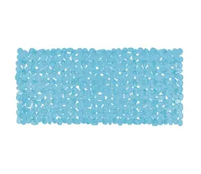 Spirella RIVERSTONE protišmyková podložka do vane modrá / PVC / 75 x 36 cm