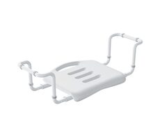 Spirella sedátko do vane nastaviteľné biele / hliník / 50-65 cm