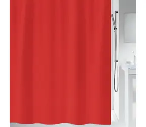 Spirella Primo sprchový záves 120 x 200 cm červený/polyester