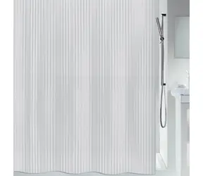 Spirella TWILL sprchový záves 180 x 200 cm biely