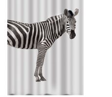 Spirella ZEBRA sprchový záves 180 x 200 cm bielo-čierny / polyester