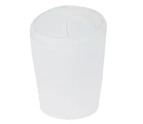 Spirella MOVE výklopný odpadkový kôš 2 L ľadovo biela