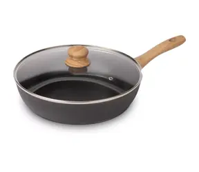 Lamart Natur Panvica s pokrievkou 28 cm čierna / hliník