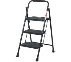 Lamart Eurostep Schodíky 3 stupne 150kg čierna / oceľ
