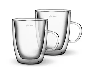 Lamart Vaso Sada 2 pohárov na čaj 420ml číra / Borosilikátové dvojité sklo