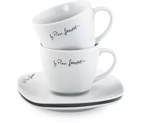 Lamart Dine Sada Šálka+ Podšálka 2+2ks 190ml biela / porcelán