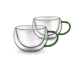Lamart Vaso Sada pohárov Cappucino 2ks 270ml zelená / sklo