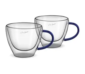 Lamart Vaso Sada pohárov Cappucino 2ks 190ml modrá / sklo