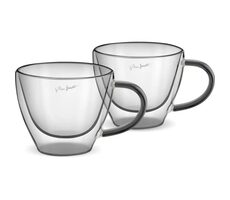 Lamart Vaso Sada pohárov Cappucino 2ks 190ml čierna / sklo