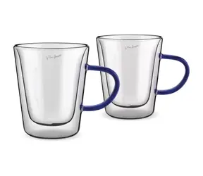 Lamart Vaso Sada pohárov na čaj 2ks 300ml modrá / sklo