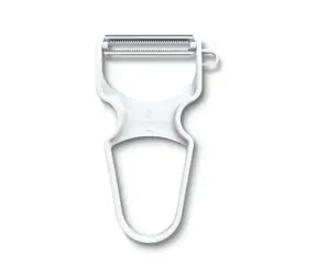 VICTORINOX Škrabka Rapid s vrúbkovaným ostrím plastová biela