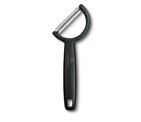 VICTORINOX Škrabka Rho s rovným ostrím čierna