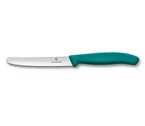 VICTORINOX Nôž na paradajky Swiss Classic 11 cm zelená