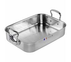 Rozbalené - De Buyer Affinity Kastról 35 x 25 cm strieborná / rozbalené