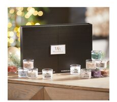 Woodwick luxusná vianočná darčeková sada 12 vôní