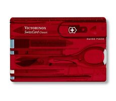 VICTORINOX Karta SwissCard červená v blistri