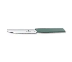 VICTORINOX Swiss Modern Nôž na paradajky 11 cm šalviovo zelená