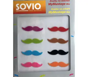 SOVIO SVMM8 Značky na poháre MyMustage 8ks