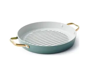 GreenPan nepriľnavá keramická grilovacia panvica Padova 28 cm zelená